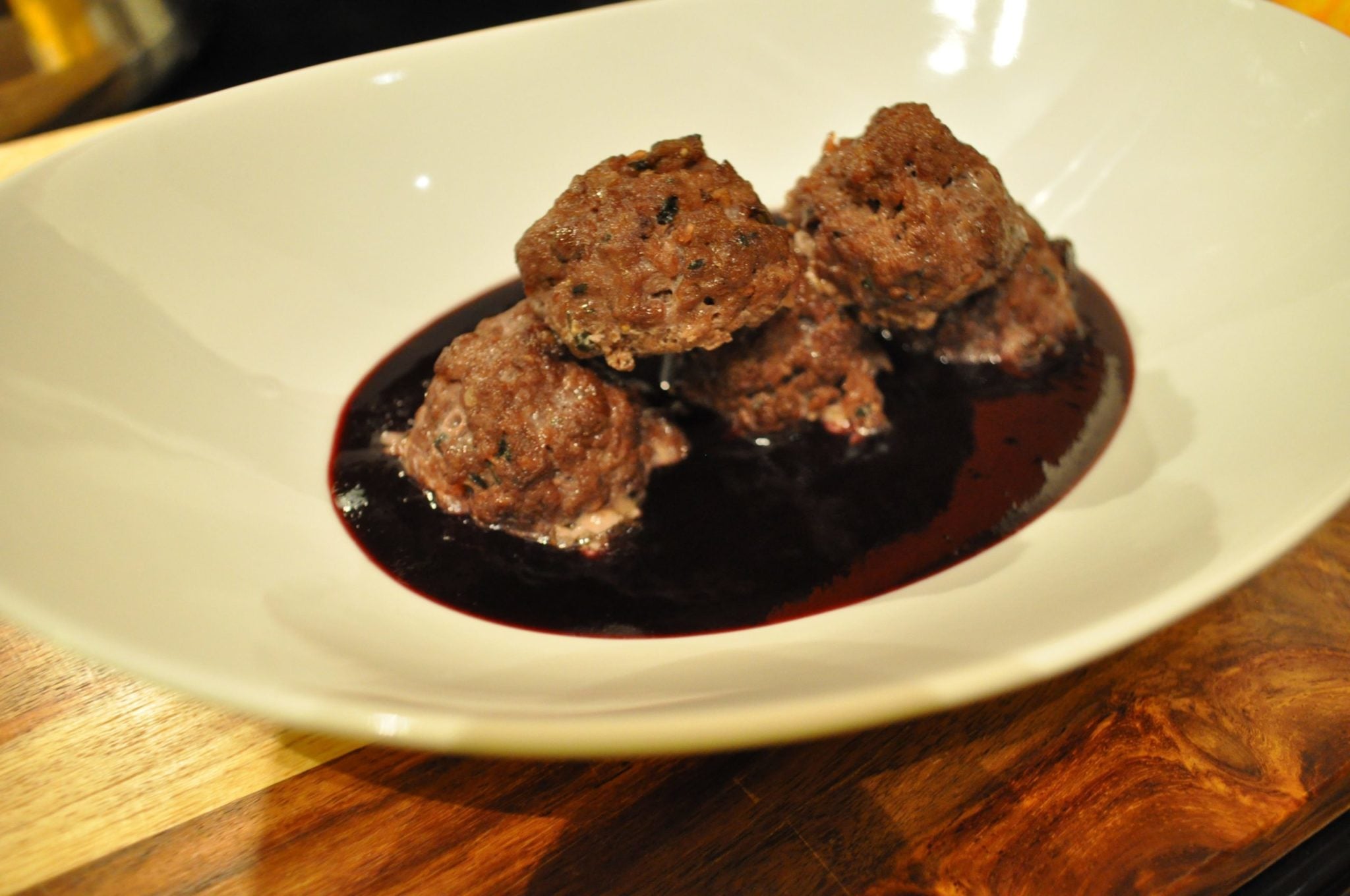 Smoked Blueberry Meatballs with Spicy Blueberry BBQ Sauce Recipe