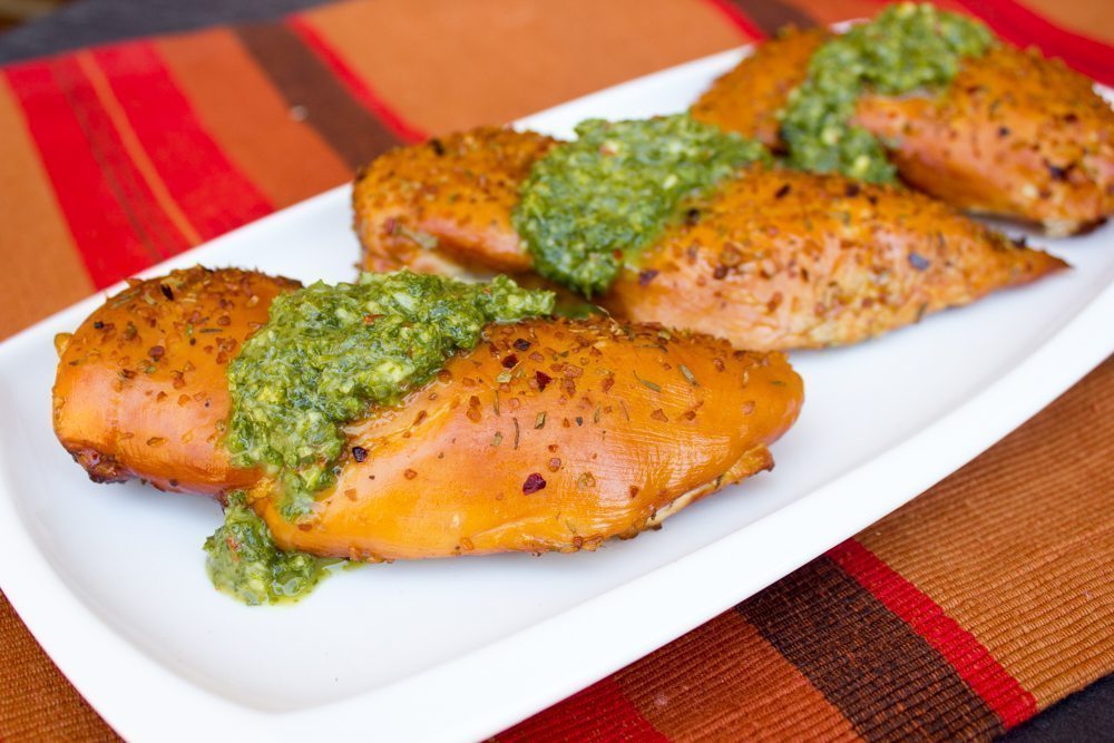 Stuffed Chicken Breast with Chimichurri Sauce