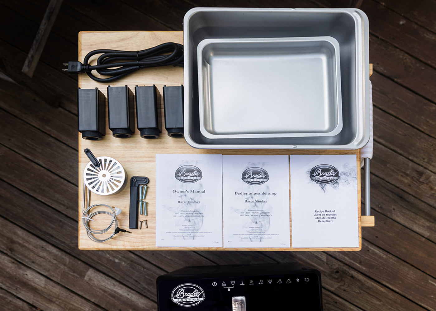 Bradley Raven Contents - Parts, Owners Manuals, User Guide, and Recipe Book