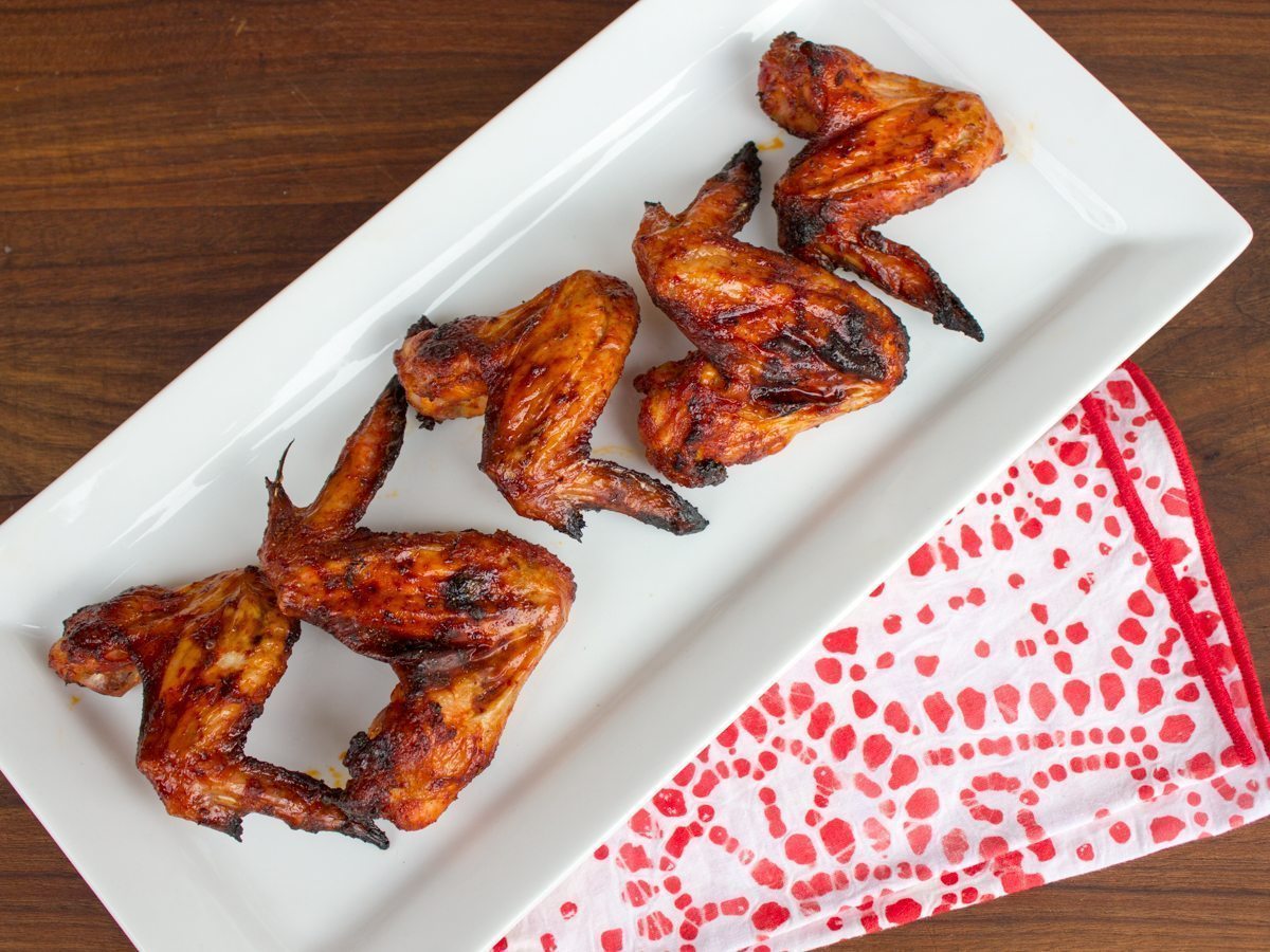 chicken wings on a platter